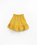Fabric skirt with elastic waistband