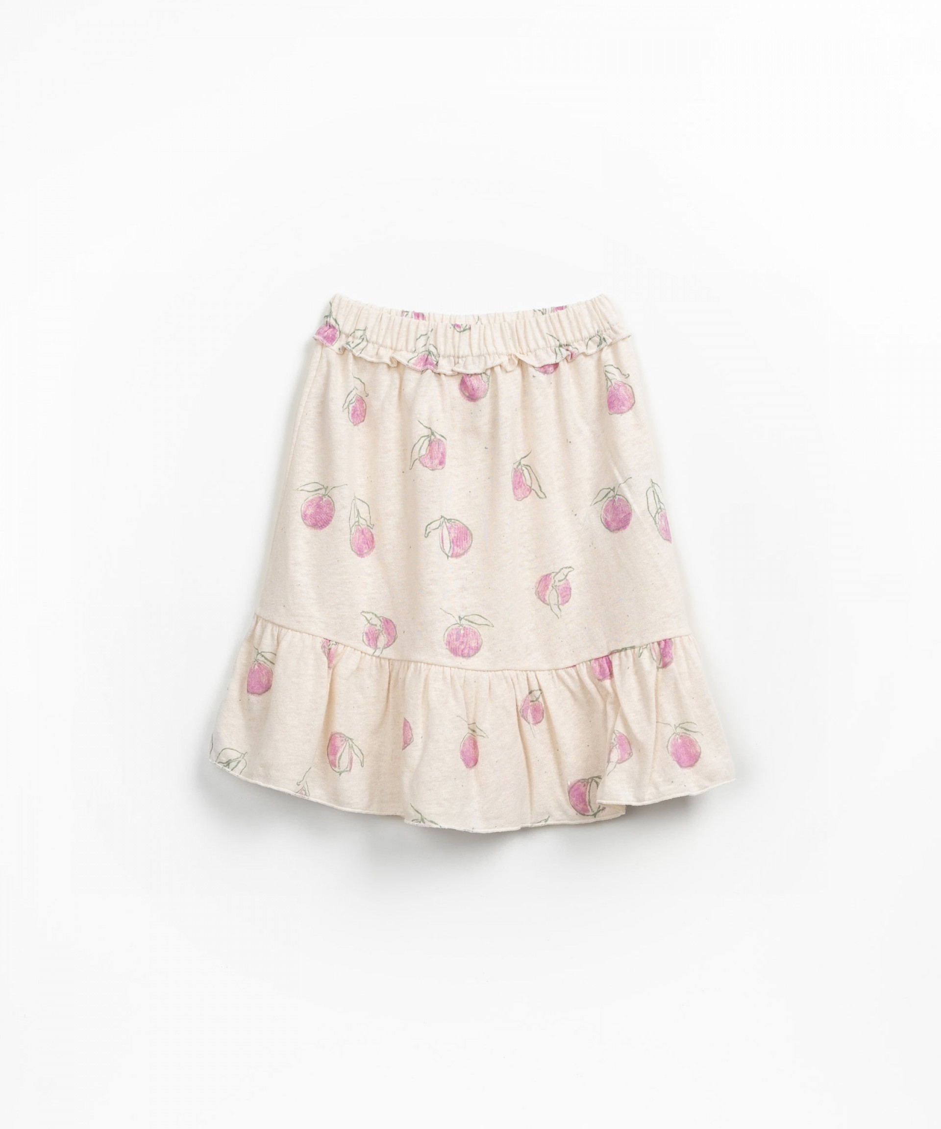 Fabric skirt with elastic waist