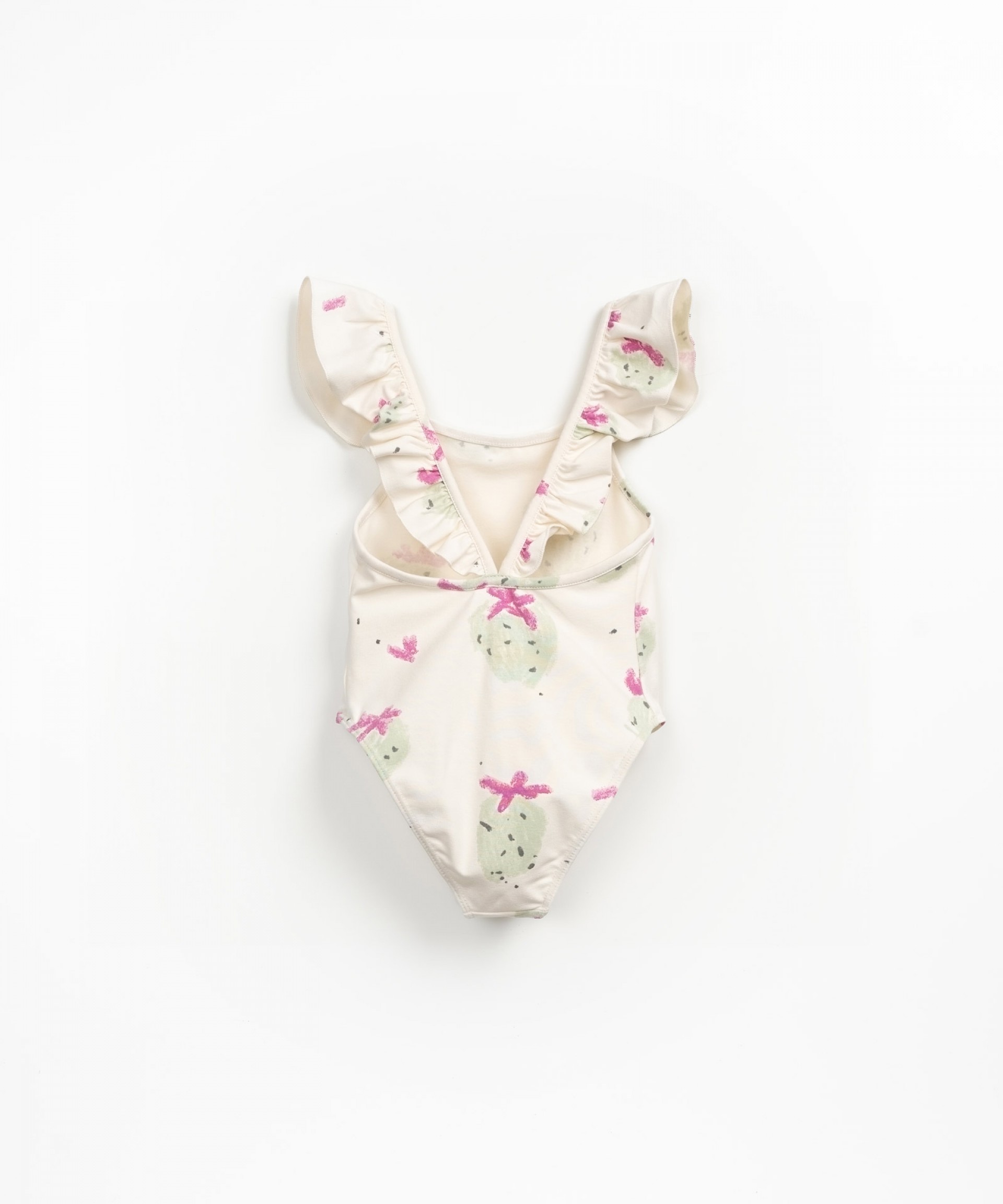 Swimsuit with strawberry print