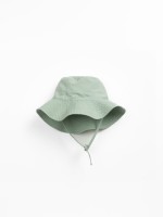 Chap�u de tecido em linho e algod�o org�nico