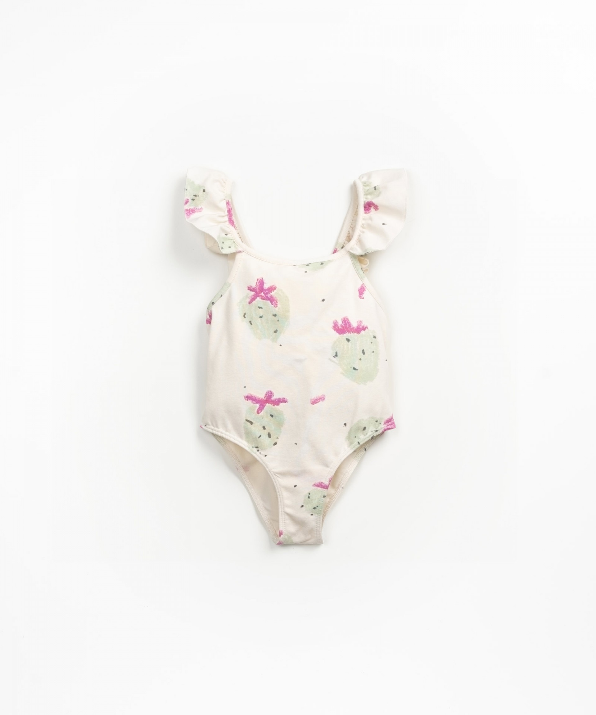 Swimsuit with strawberry print
