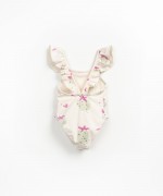Swimsuit with strawberry print