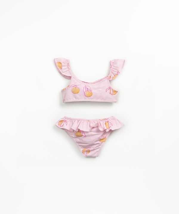 Bikini con estampado de naranjas