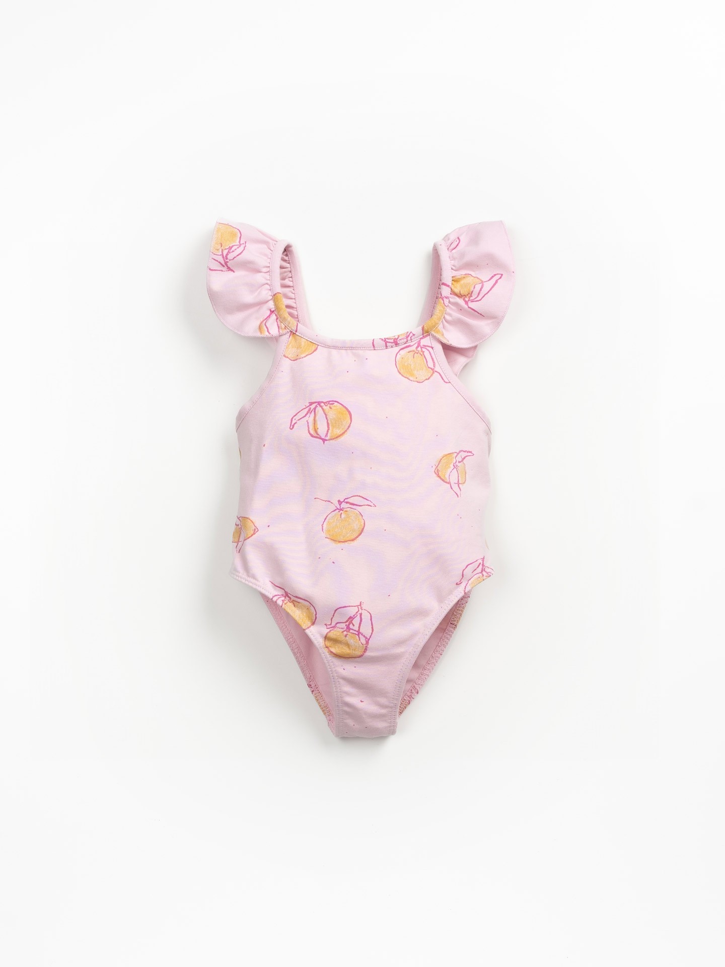 Fato de banho em algodão orgânico com folho na alça