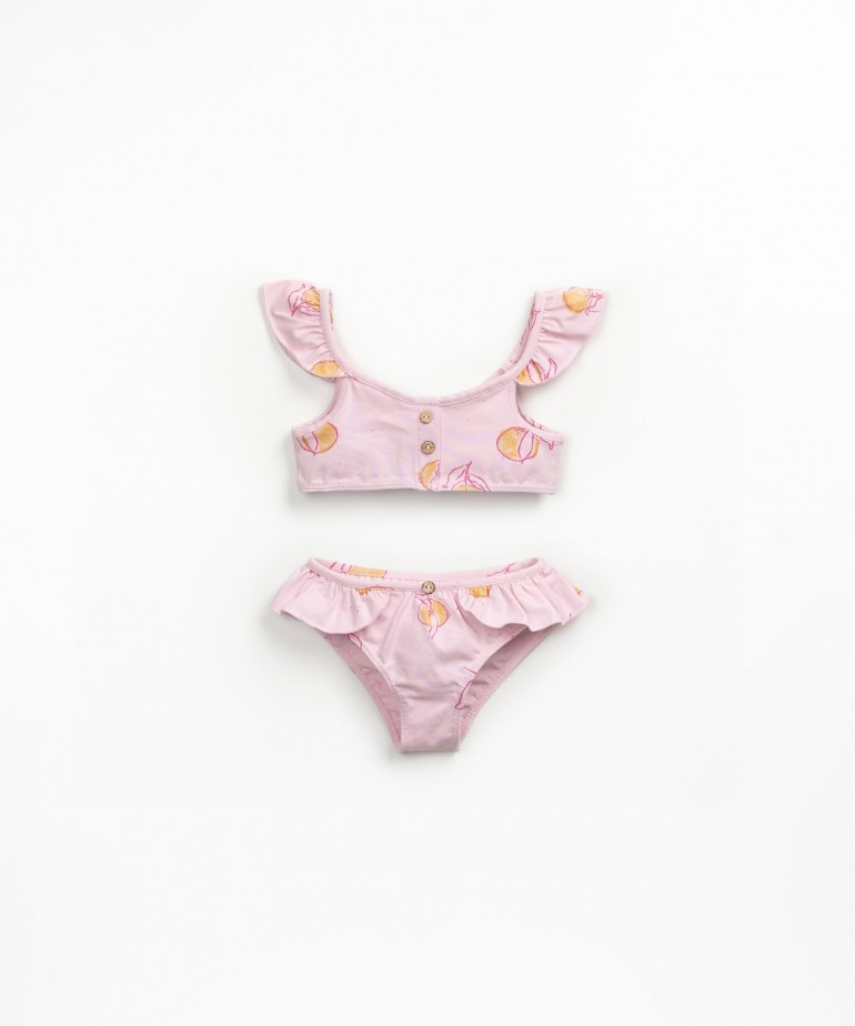 Biquni com estampado de laranjas