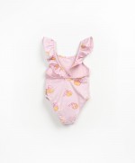 Swimsuit with orange print