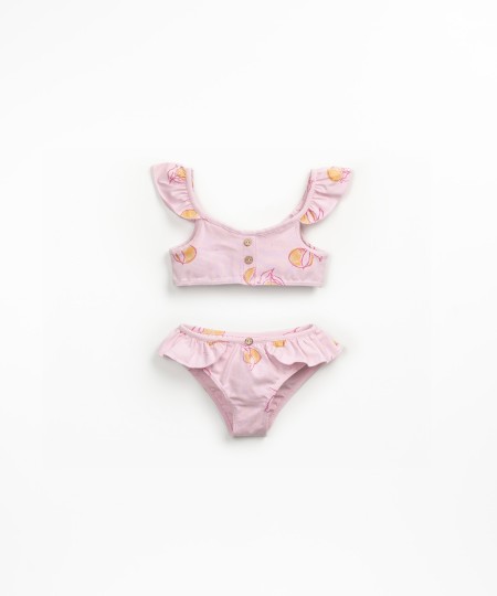 Bikini con estampado de naranjas