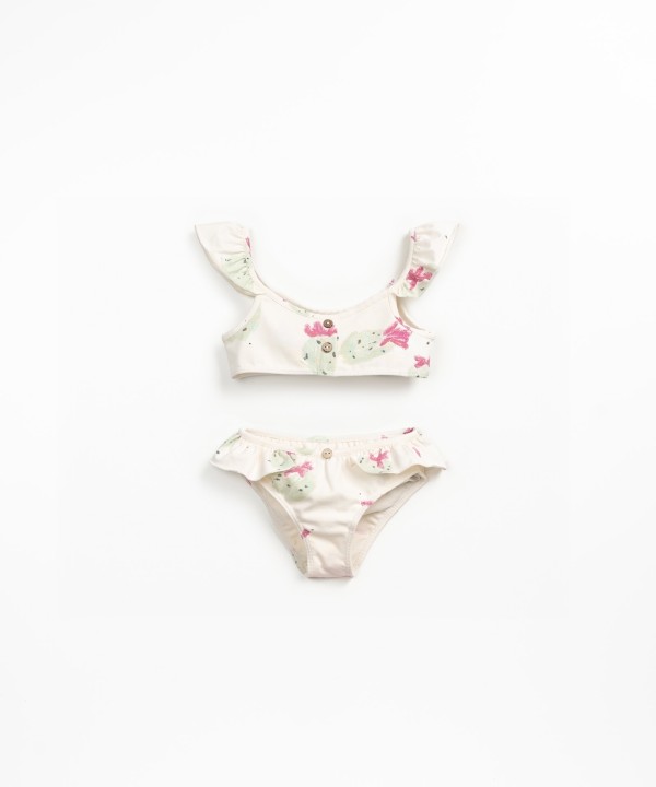 Bikini con estampado de fresas