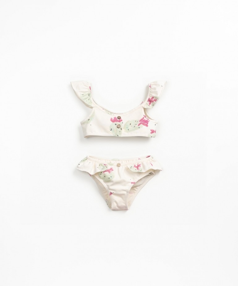 Biquni com estampado de morangos