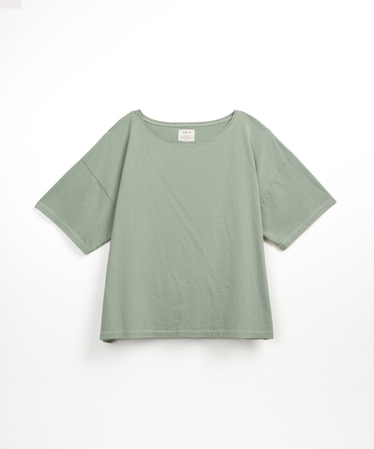 T-shirt in a blend of organic and recycled cotton