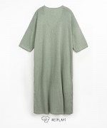 Knitted cardigan with V-neck