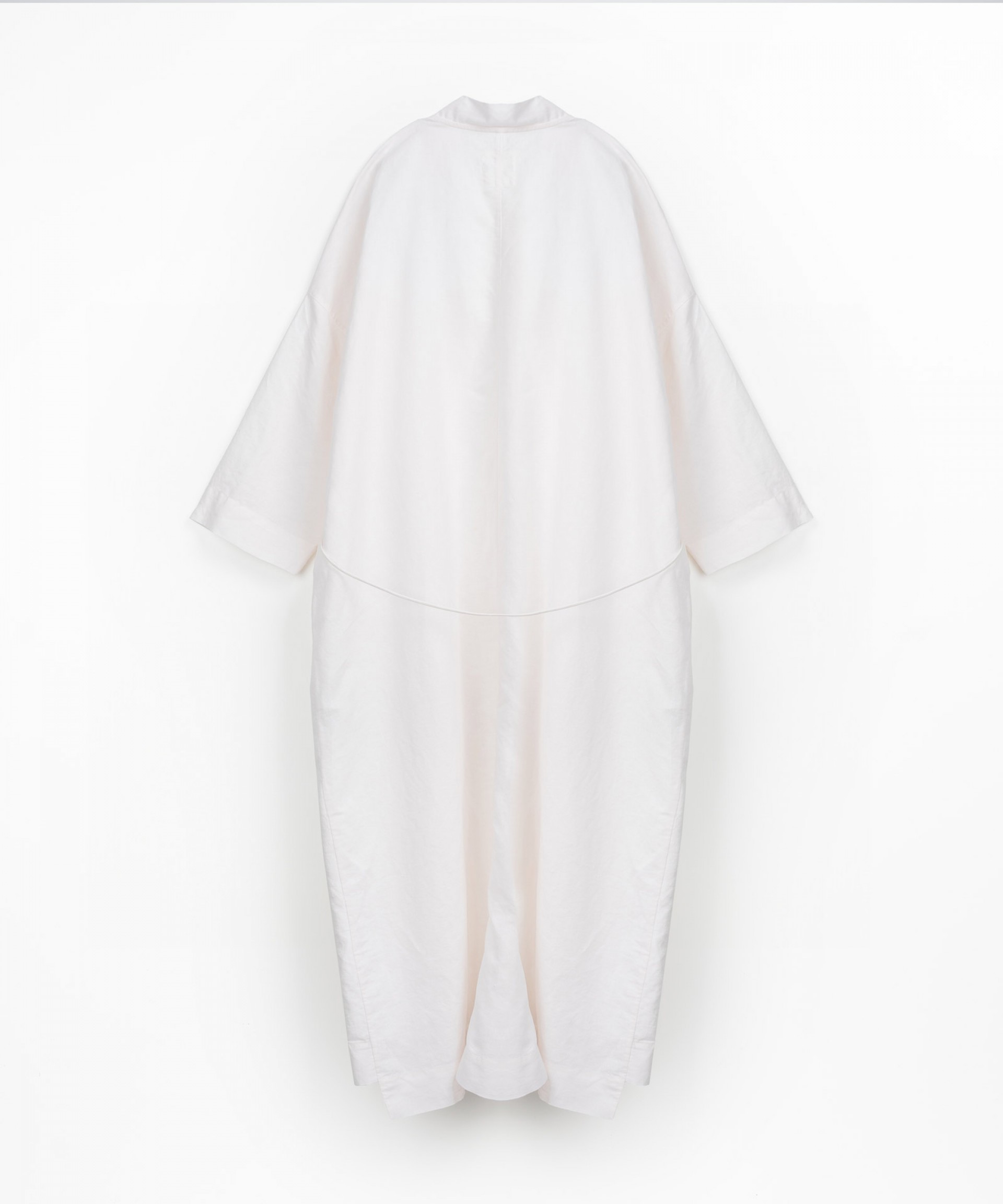Long coat with linen