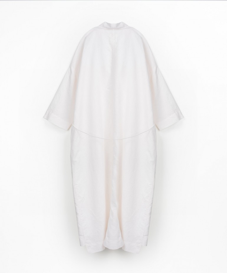 Cappotto in misto lino e cotone biologico