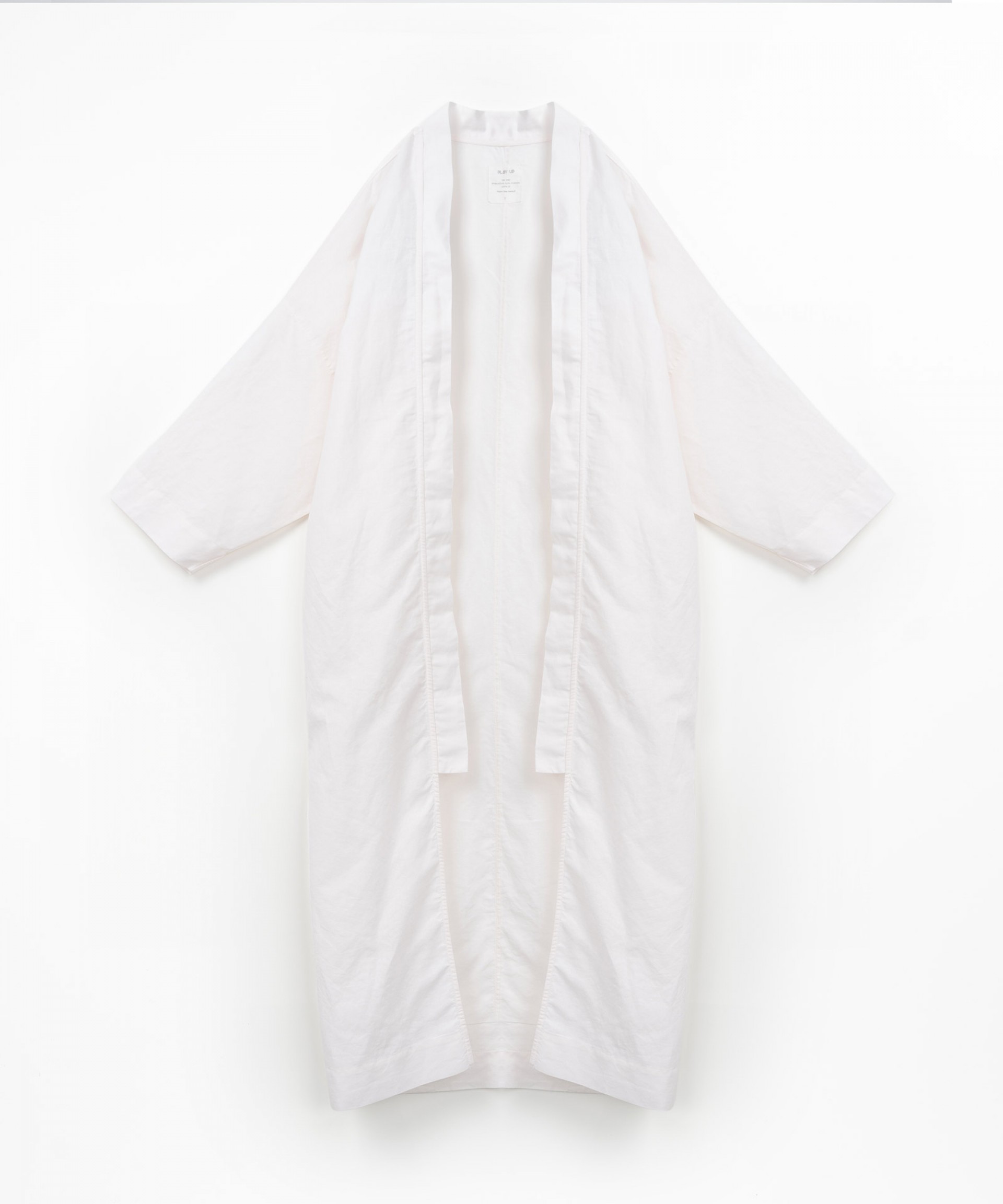 Long coat with linen