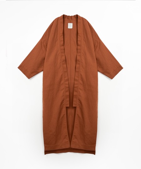 Casaco com mistura de linho e algodão orgânico