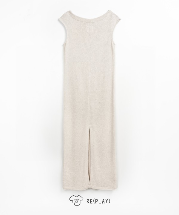 Jersey dress in cotton and organic cotton
