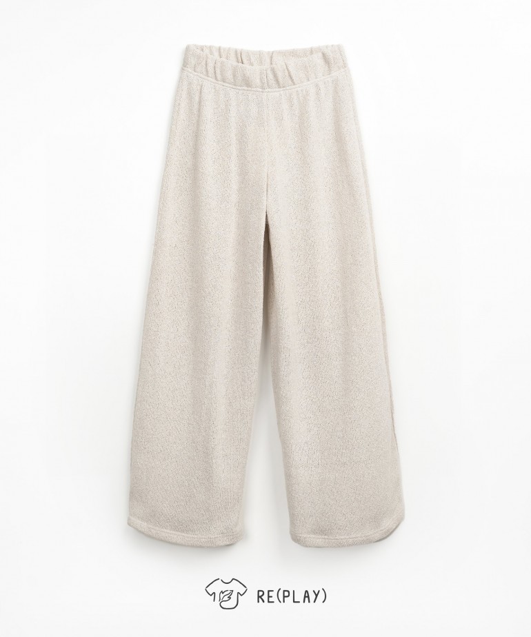 Jersey trousers with a blend of organic cotton