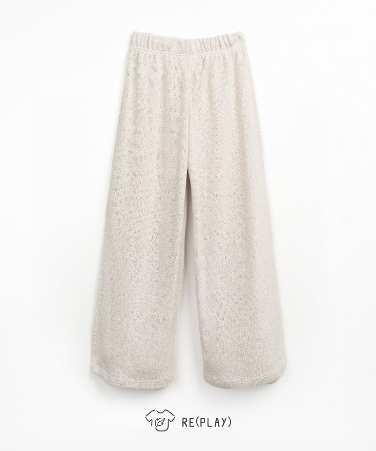 Pantaloni in maglina con vita elasticizzata