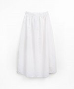 Midi skirt with elastic waistband