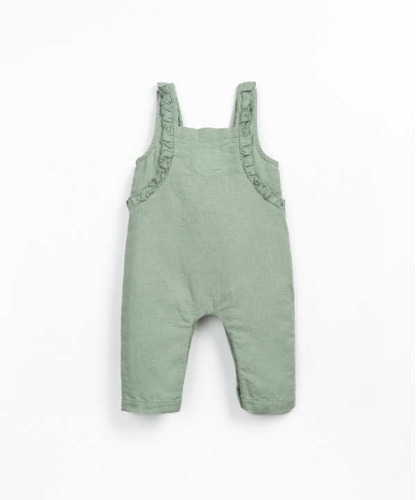 Combinaison en tissu avec m�lange de lin et coton biologique