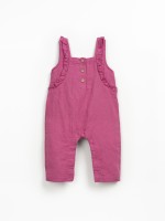 Combinaison en tissu avec m�lange de lin et coton biologique