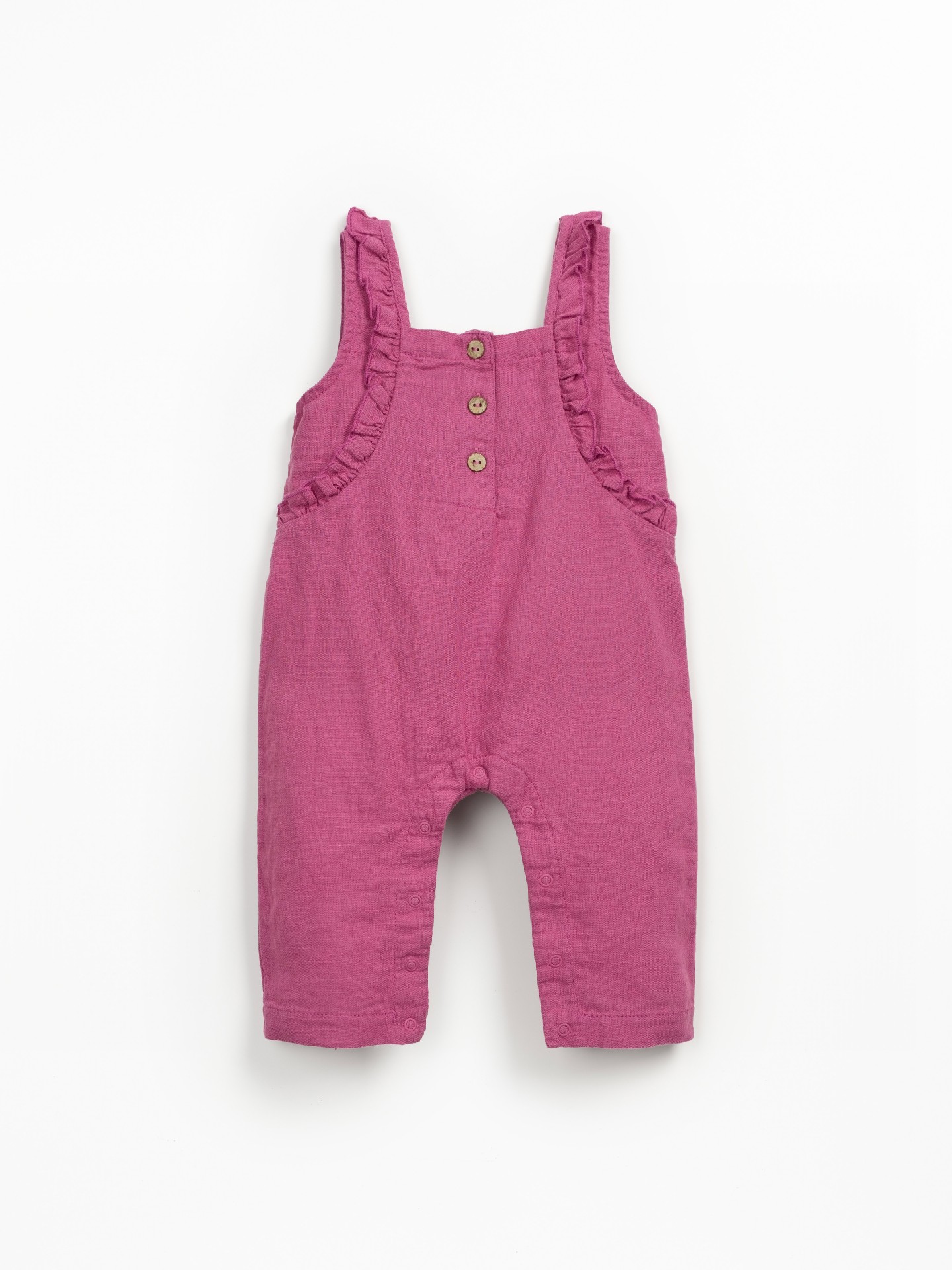 Combinaison en tissu avec mélange de lin et coton biologique