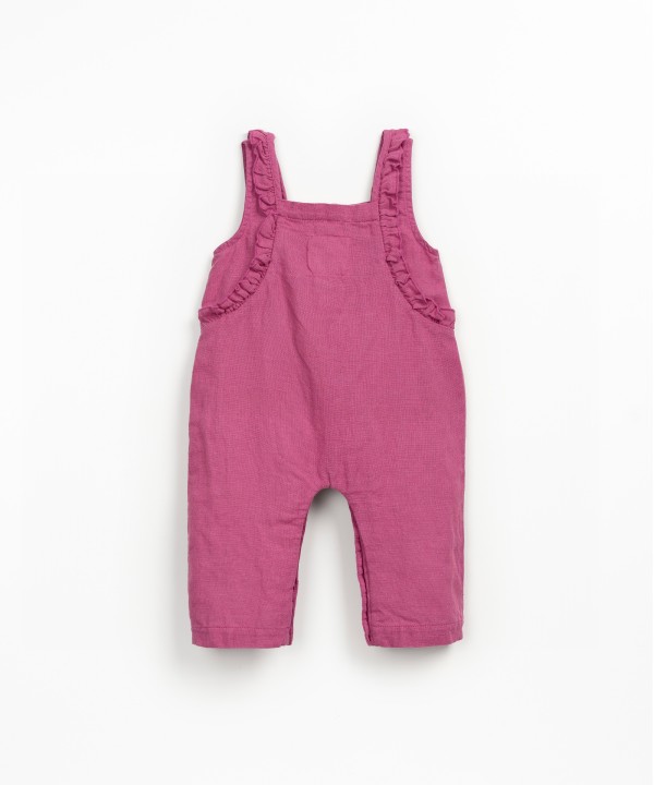 Combinaison en tissu avec m�lange de lin et coton biologique