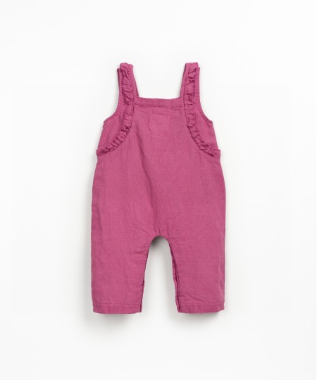 Combinaison en tissu avec mélange de lin et coton biologique