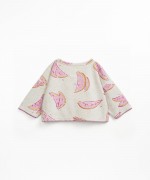 Sudadera de punto con estampado de sandas