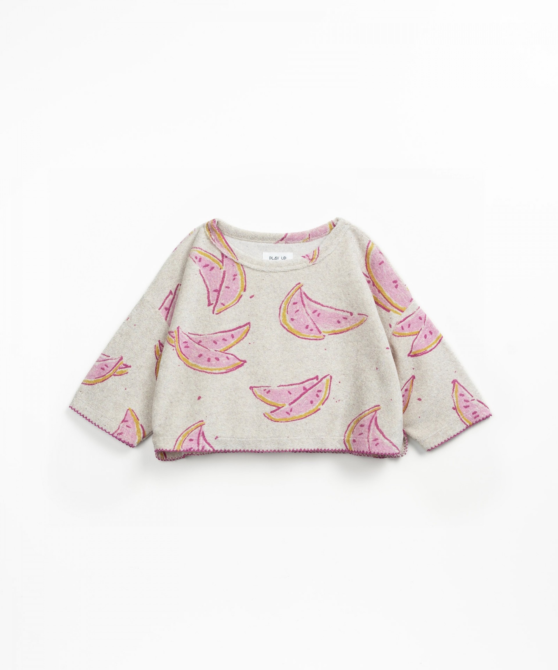 Sudadera de punto con estampado de sandas
