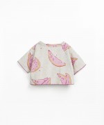 Sweatshirt with dropped shoulder