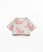 Sweatshirt with dropped shoulder