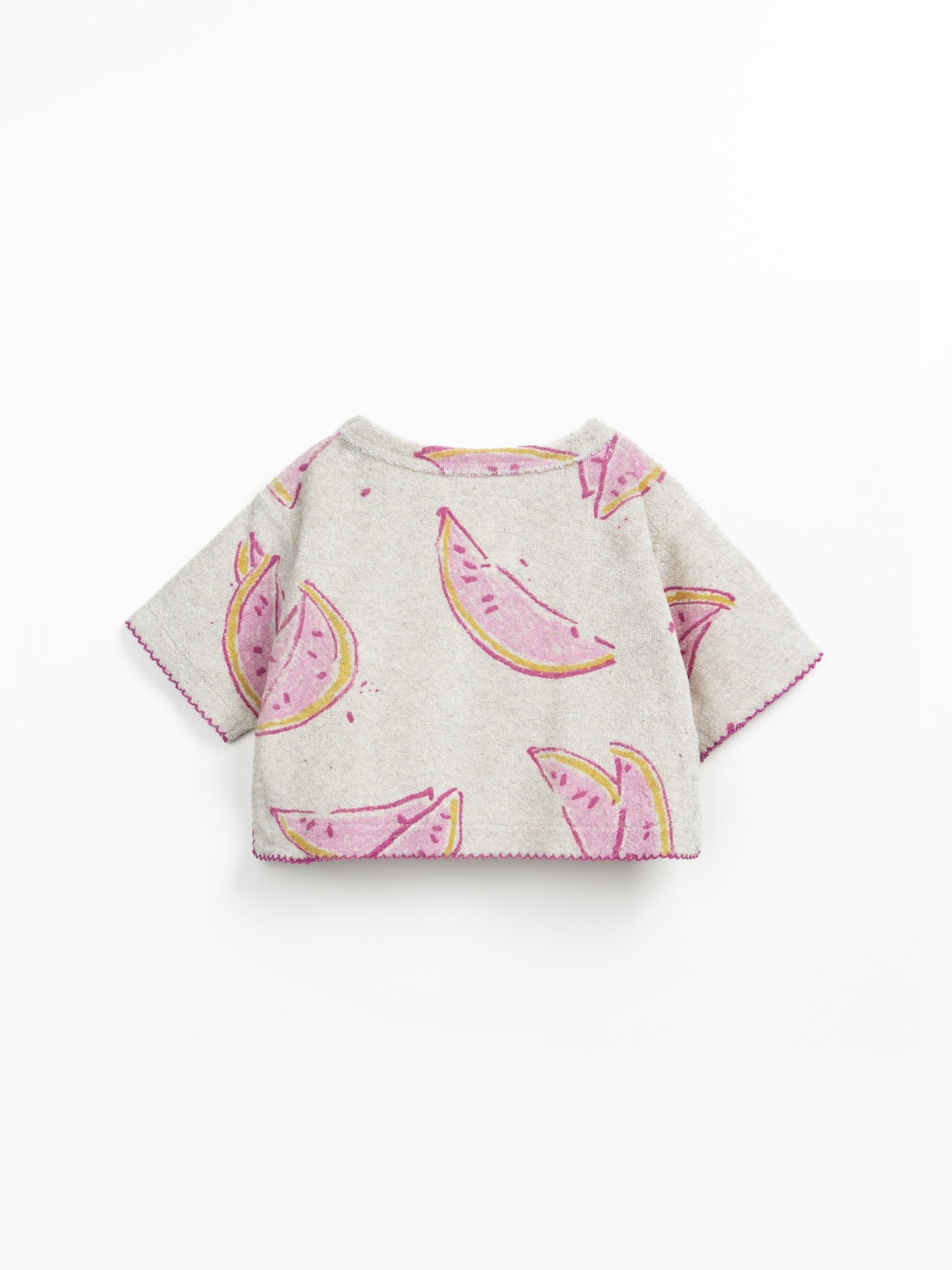 Sweat-shirt en maille avec mélange de coton biologique et fibres recyclées