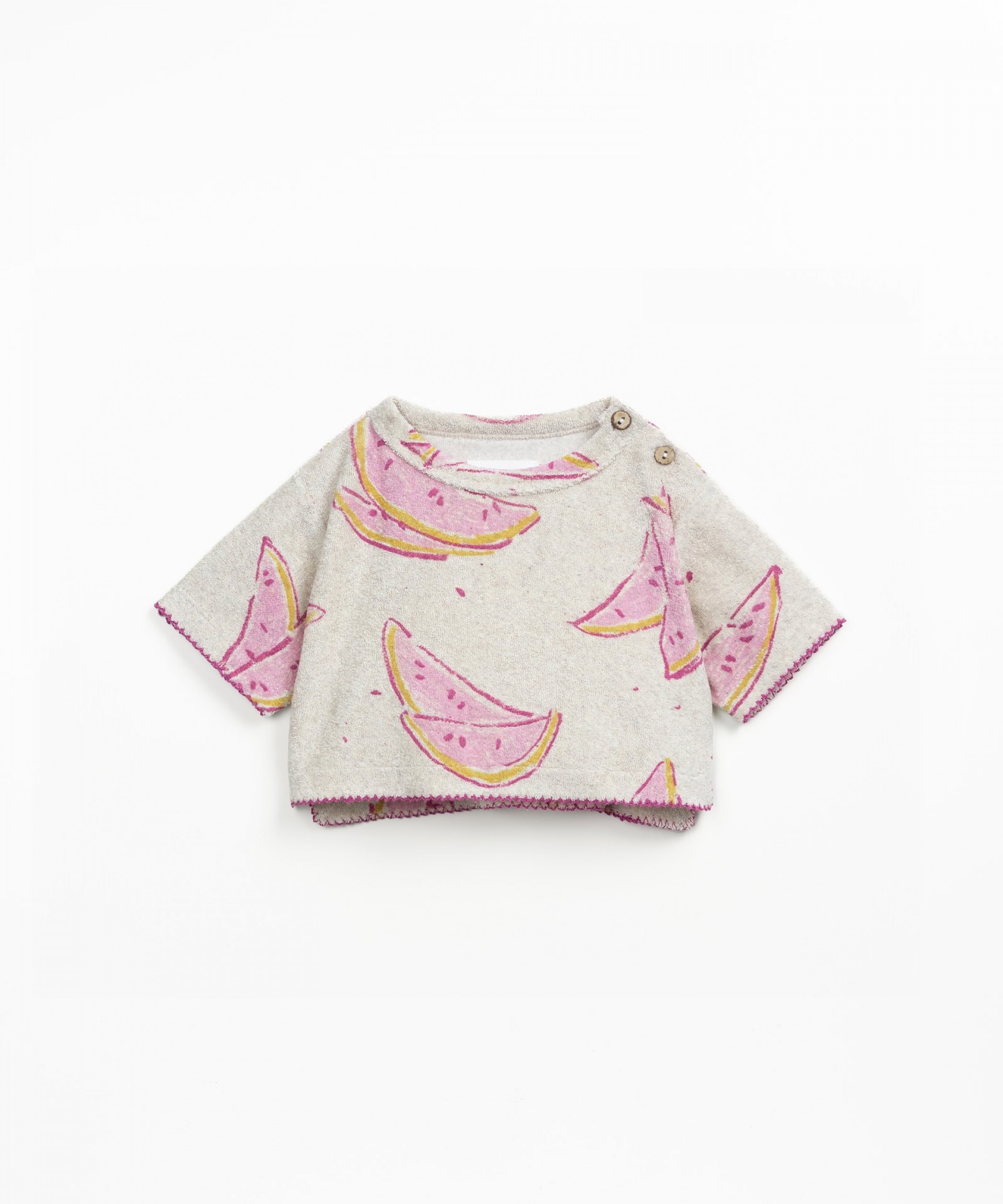 Sweatshirt with dropped shoulder