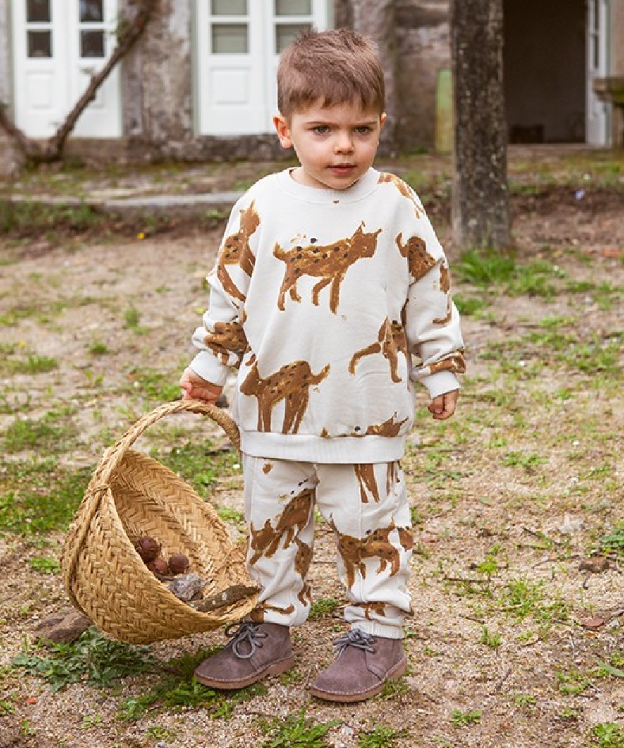 Sweater with lynx print