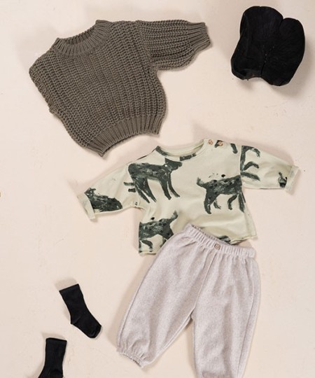 Maglia lavorata a partire da lana e cotone