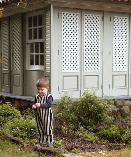 Plush jumpsuit with stripes Plush jumpsuit with stripes