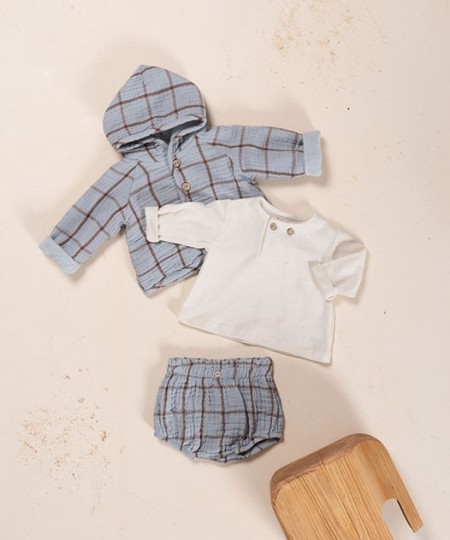 Calção com padrão xadrez Calção com padrão xadrez