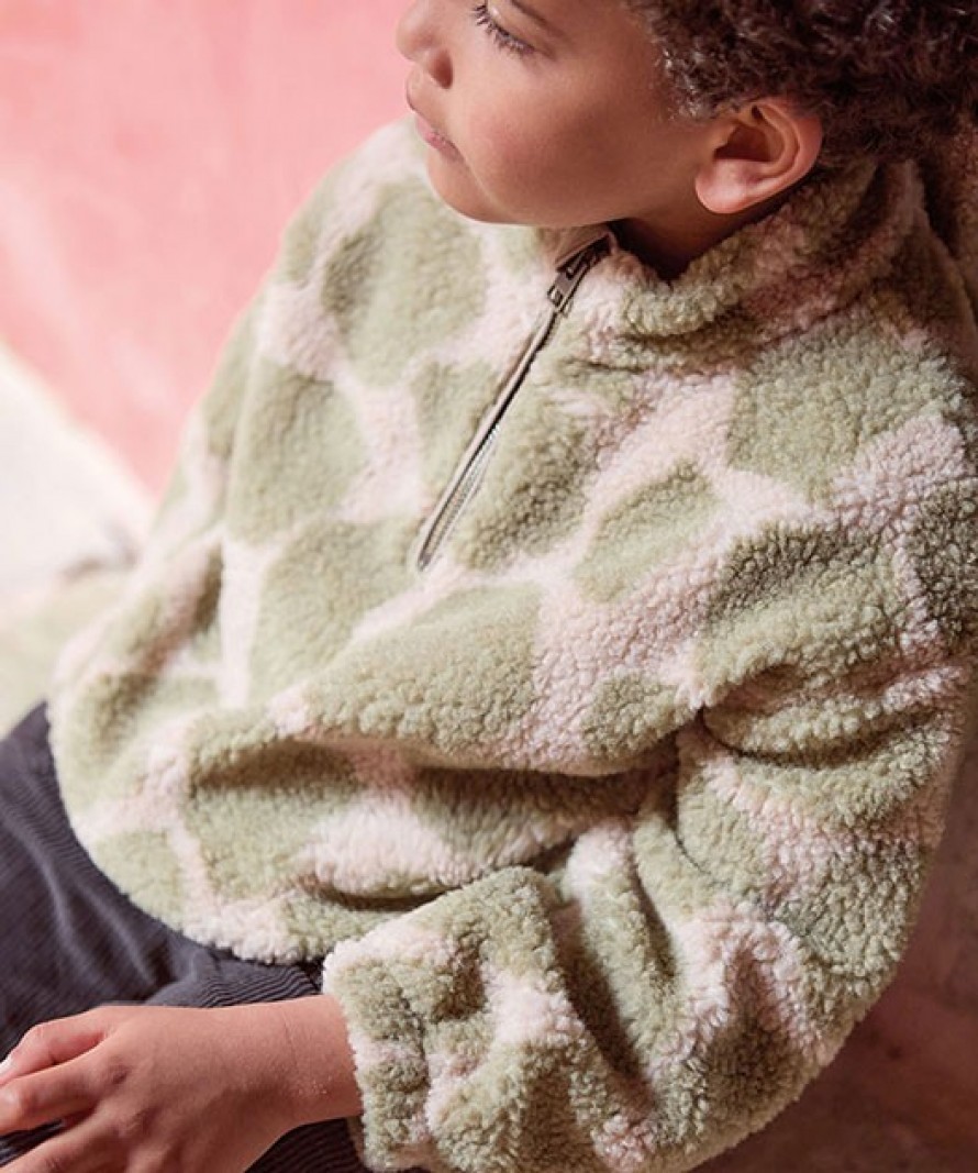 Maglia in pelo con stampa