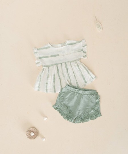 Tunique avec imprim� � rayures