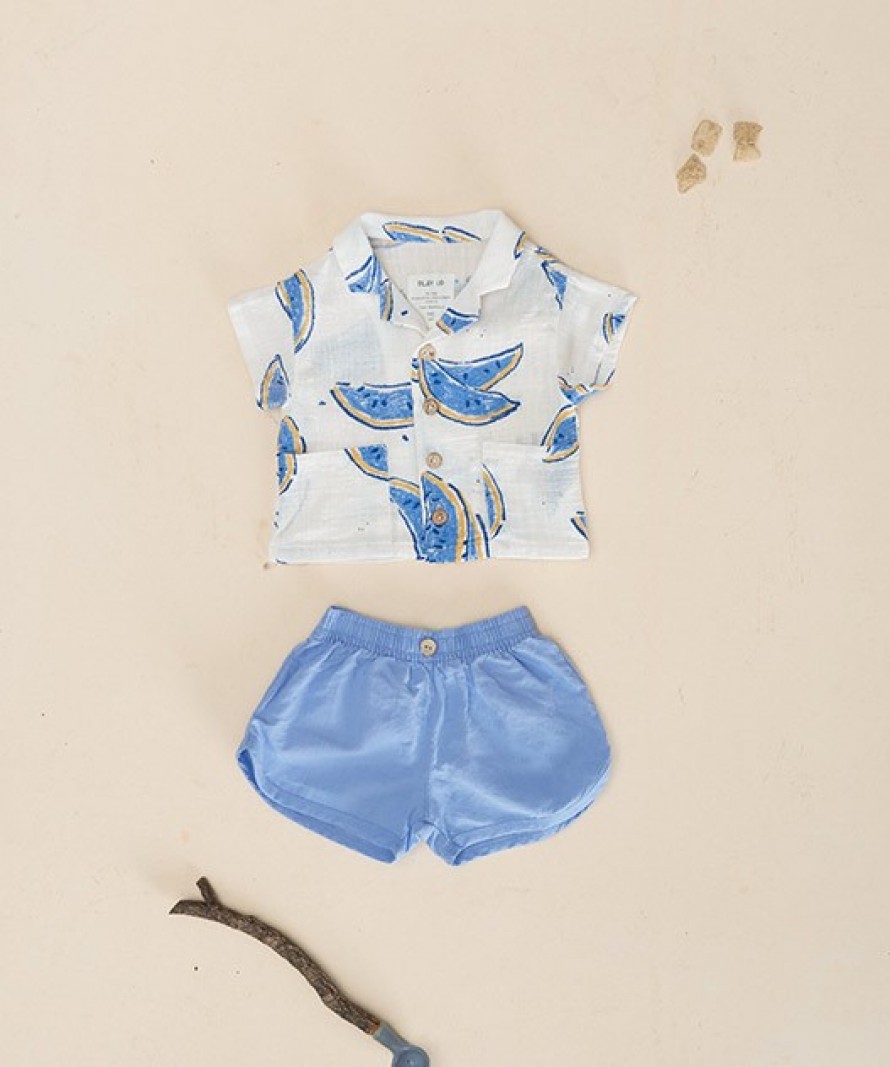 Camisa de algodo orgnico com estampado de melancias