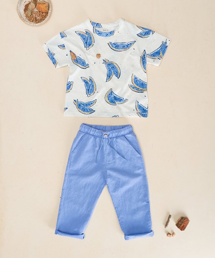 T-shirt com estampado de melancias