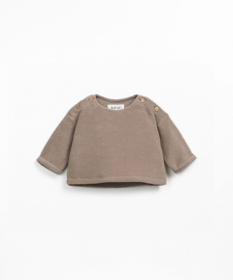 Camisola de malha polar em algodo orgnico 