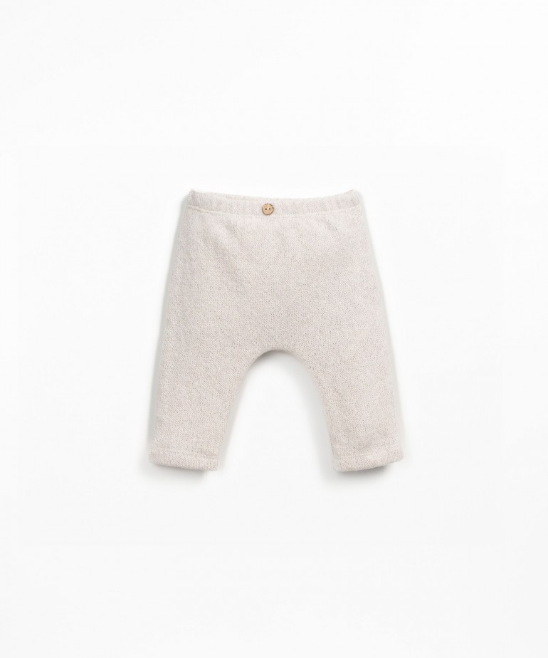 Leggings in misto cotone rigenerativo e cotone riciclato