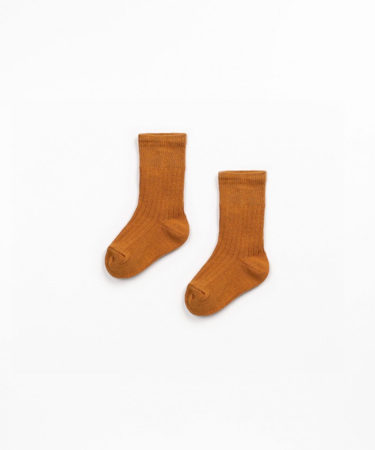 Chaussettes en maille de coton biologique