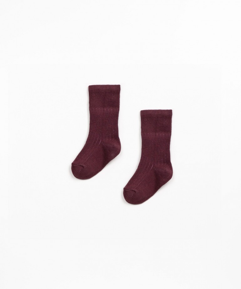 Chaussettes en maille de coton biologique