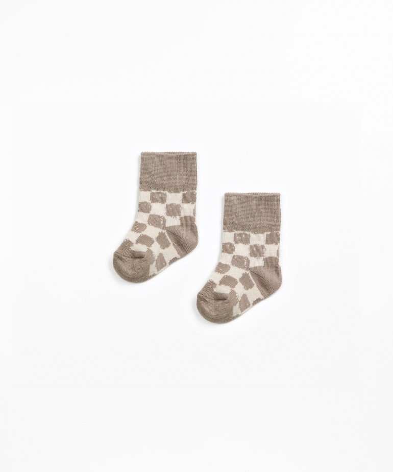 Chaussettes en coton biologique  motif
