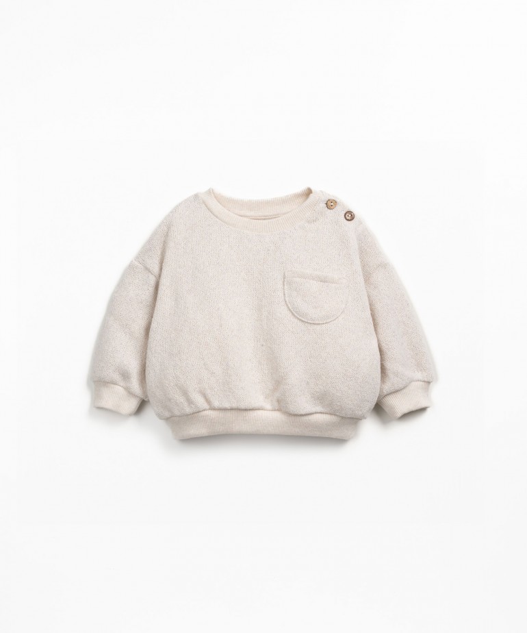 Camisola de malha com mistura de algodo orgnico e algodo regenerativo