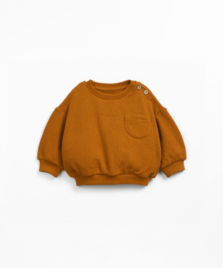 Camisola de malha com mistura de algodo orgnico e algodo regenerativo