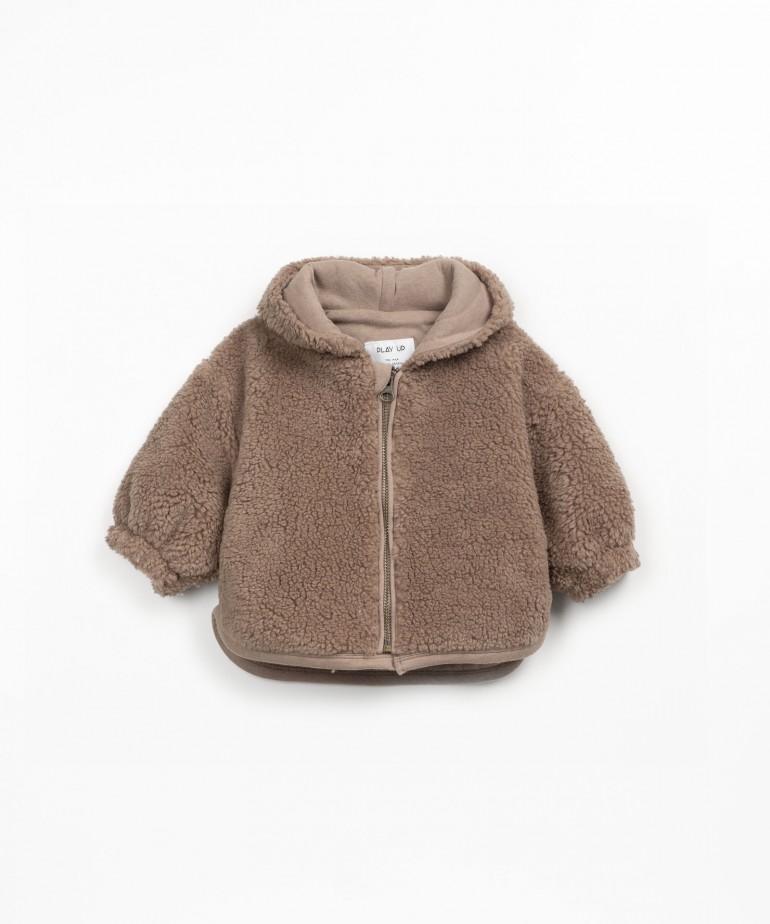 Manteau en fausse fourrure en coton biologique